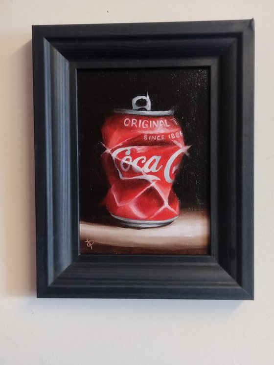 Small Coke crush still life