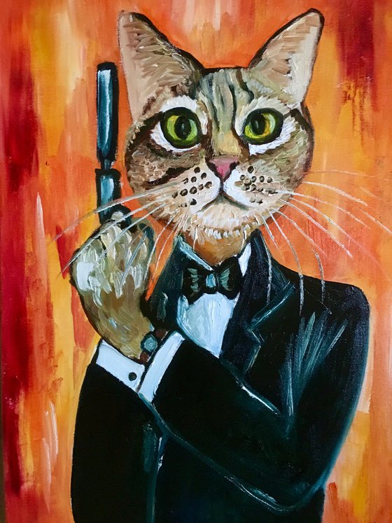 Troy The Cat  James Bond 007