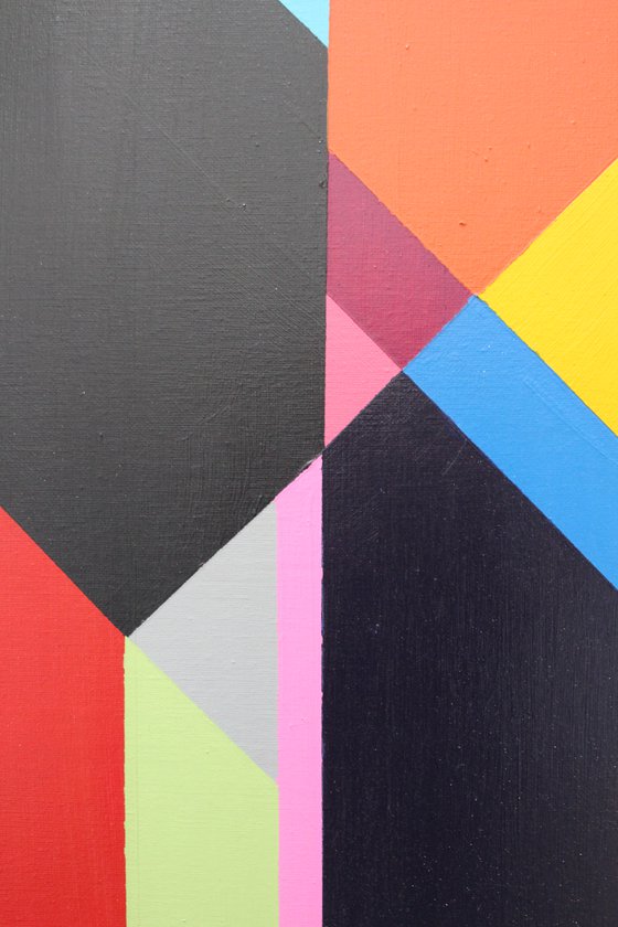 Geo Blocks No 3 (Framed)