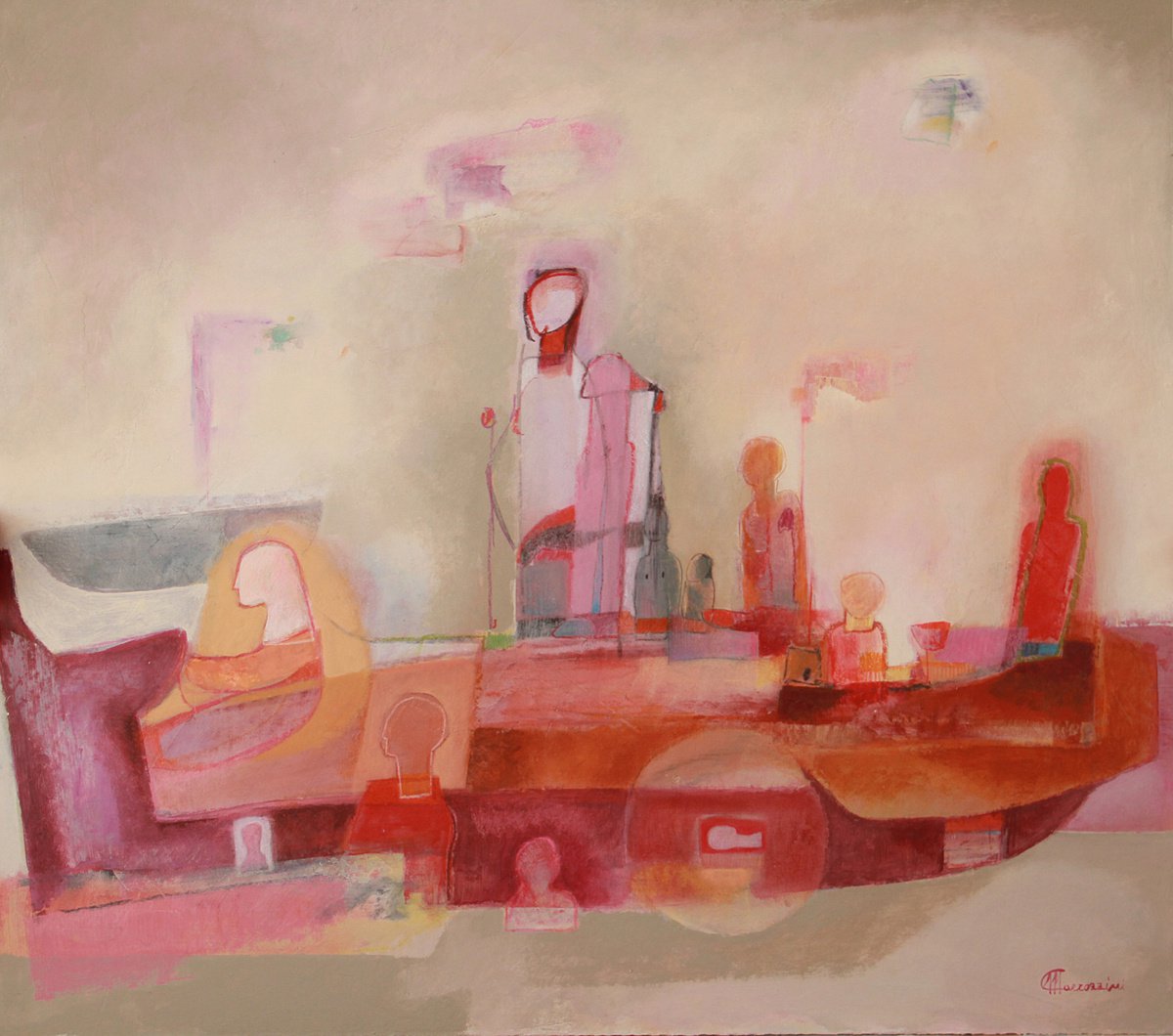 Landing By Marcello Carrozzini, 32 X 28, Artwork For Sale On Artfinder