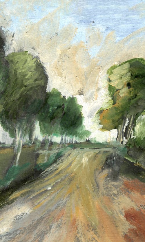 Tree Lined Lane by Elizabeth Anne Fox