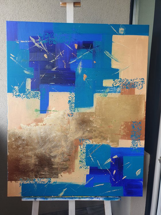 Blue and Gold Harmony