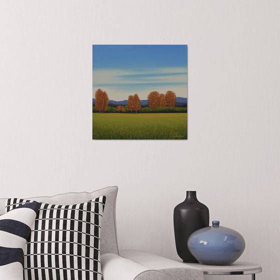 Red Trees - Fall Landscape