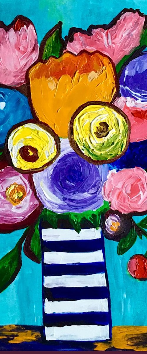 Naive flowers by Olga Koval