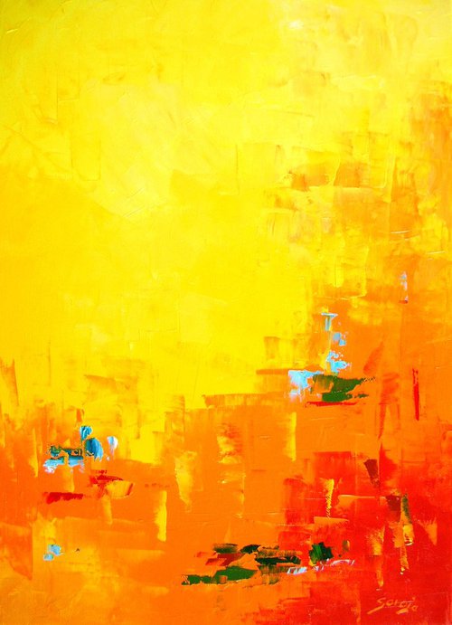 Yellow - Orange (ref#:1033-8P) by Saroja La Colorista