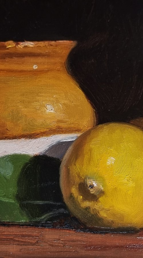 Pitcher and Lemons by Pascal Giroud