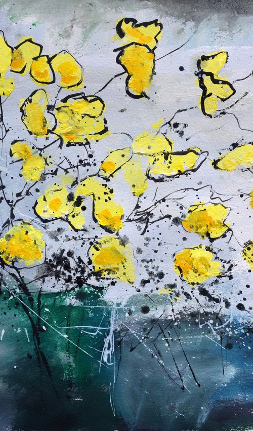 Yellow flowers by Pol Henry Ledent