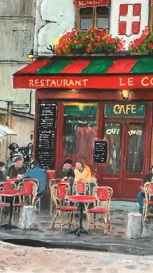 French Cafe Le Consulat by Darren Carey