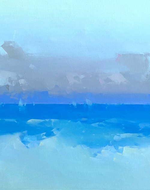 Pacific Coast, Original oil painting, Handmade artwork, One of a kind by Vahe Yeremyan