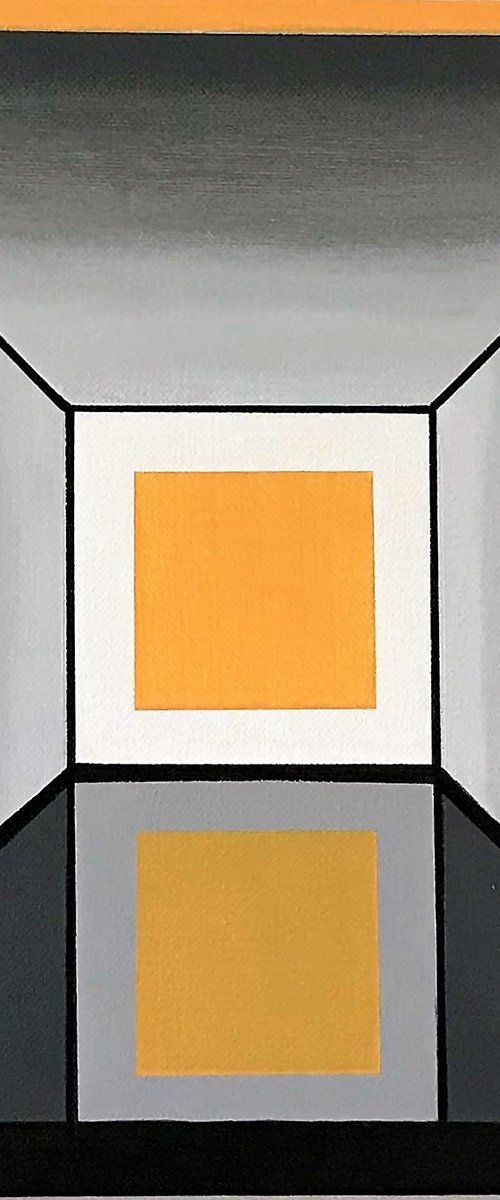 Geometric Collection - Grey & Yellow #3 by Lucyanne Terni