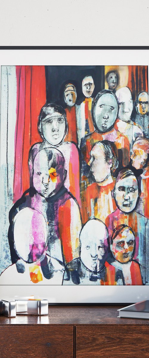 Study of a crowd #14 by Carolynne Coulson