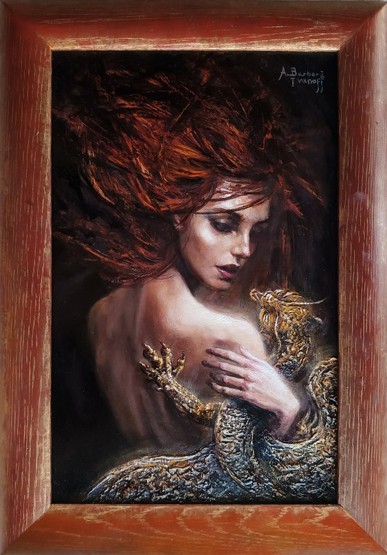 Lady with a little Dragon