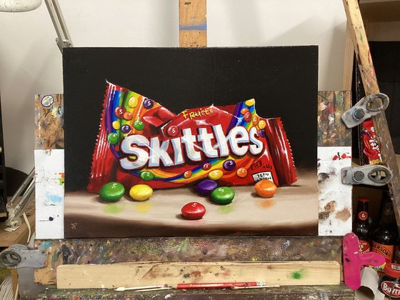 Skittles still life