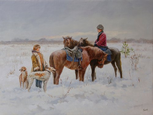Winter hunting by Eduard Panov