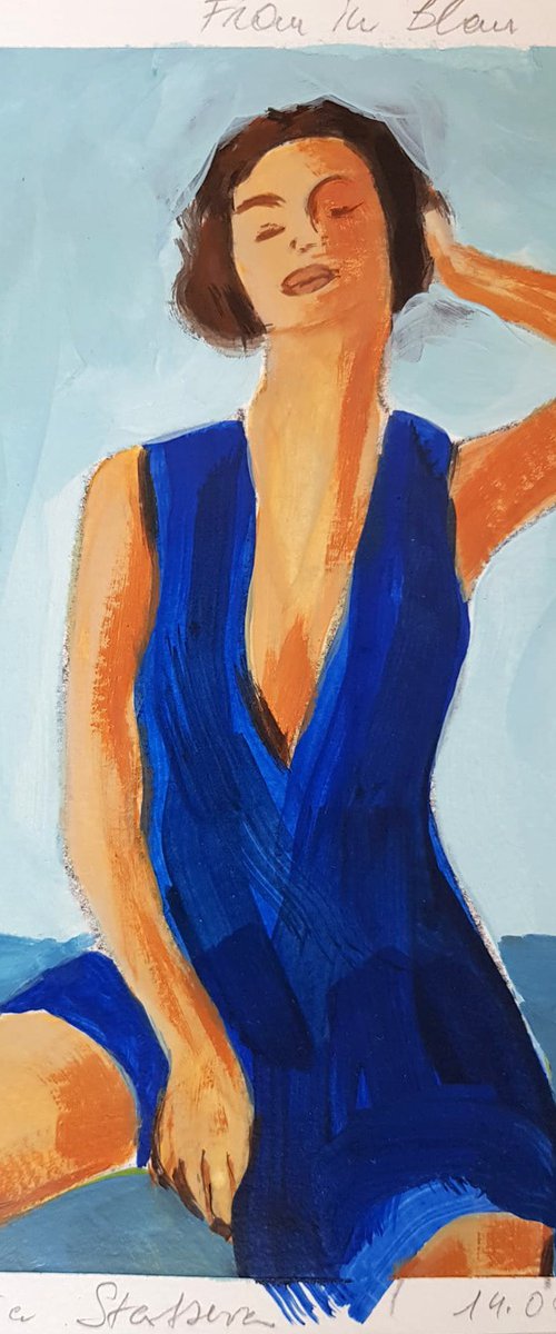 Woman in Blue by Daria Startseva