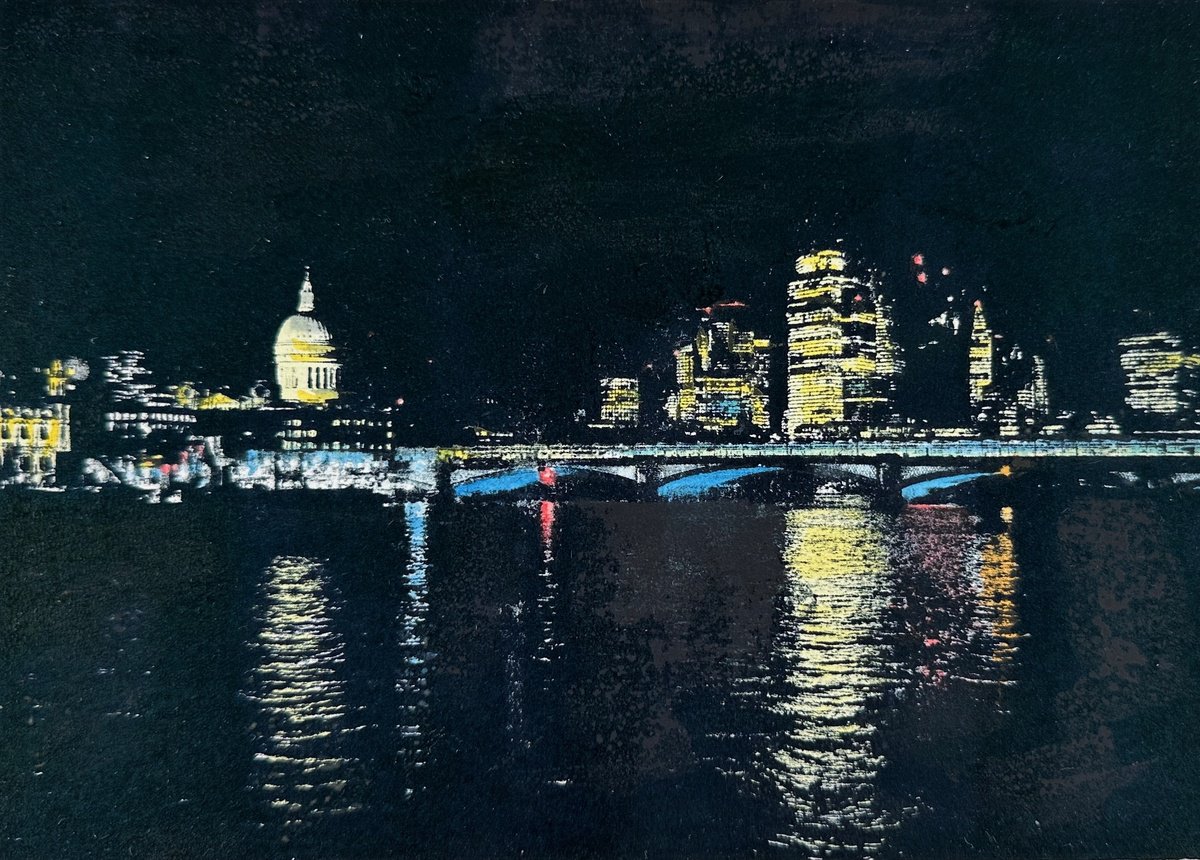 Landscape Limited Edition Print By Diane Mclellan, 12 X 8, Glimmers (Colour), Original Artwork