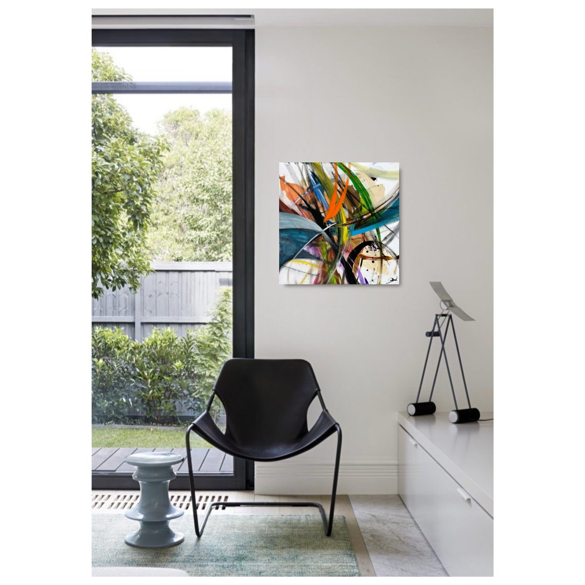 Abstract Painting By Maria Esmar, 20 X 20", This Life, Original Artwork