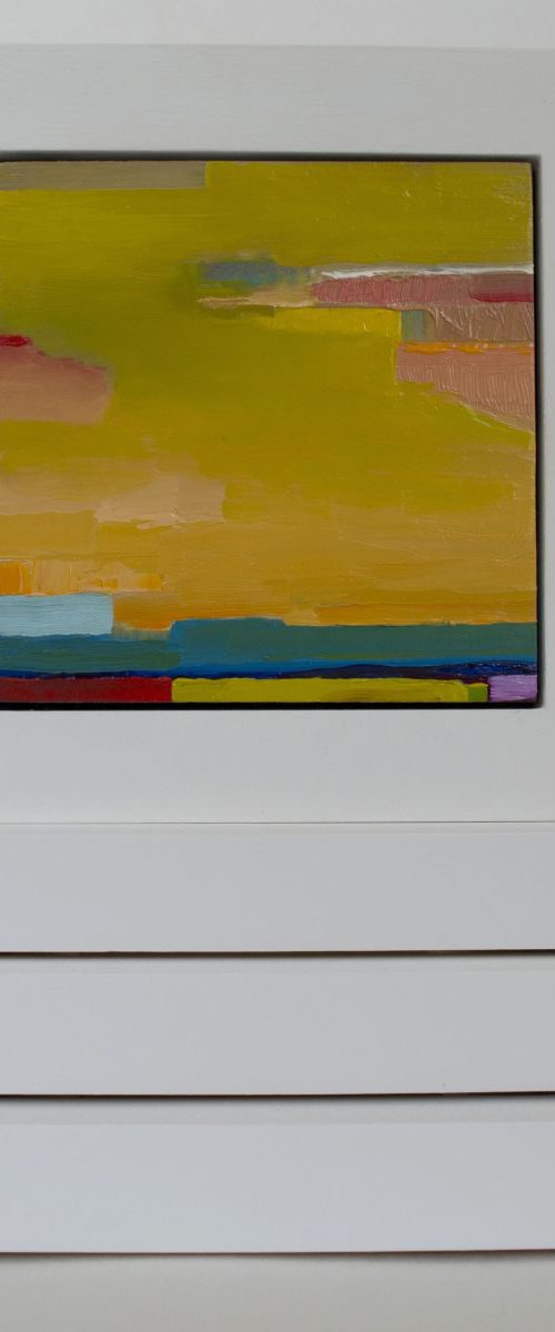 Colour Abstract Miniature Green Orange by Damien Venditti
