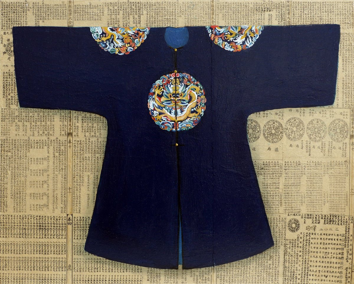 Photorealistic Oil Painting , Dragon Robe By Zhao Hui Yang, 20 X 16, Artwork For Sale On Artfinder
