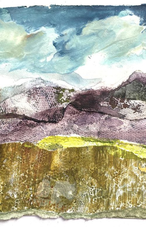 Small landscape collage  2 by Suzsi Corio