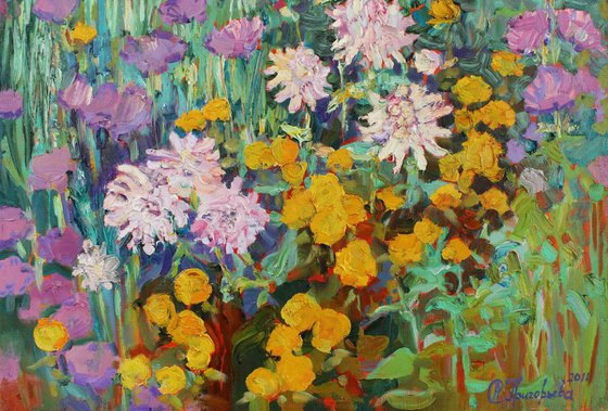 Flowerbed from Gogh