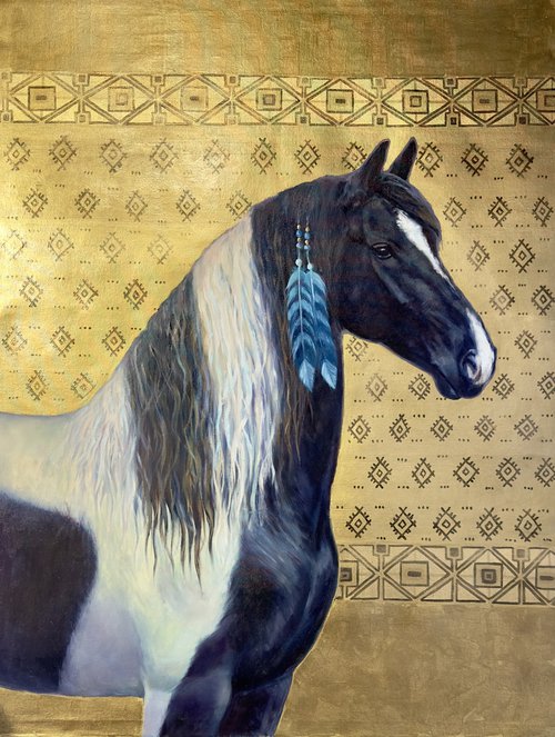 Native American Horse by Nataliya Zagaruk