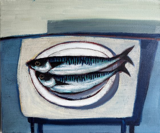 Still Life with Mackerel