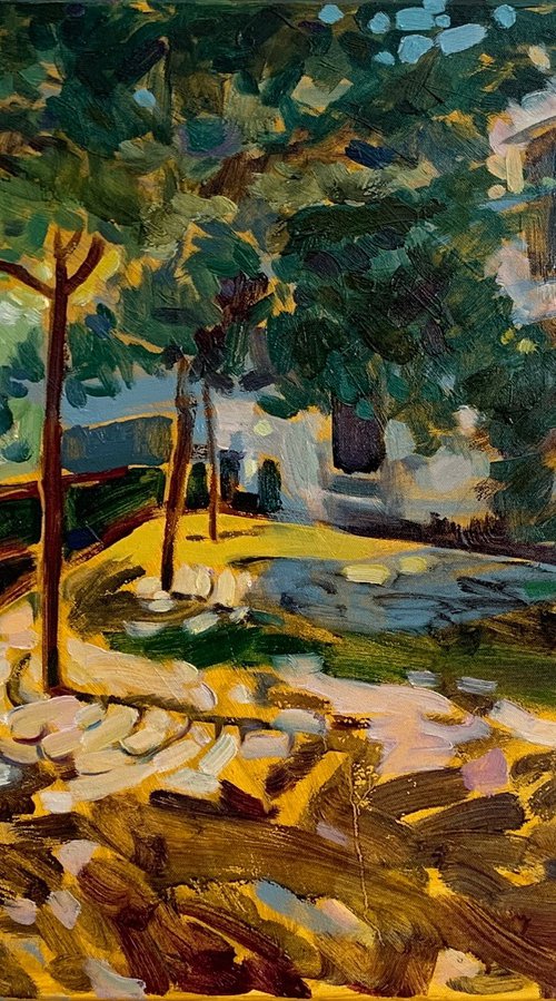 Sunlit Courtyard by Natalia Matveeva
