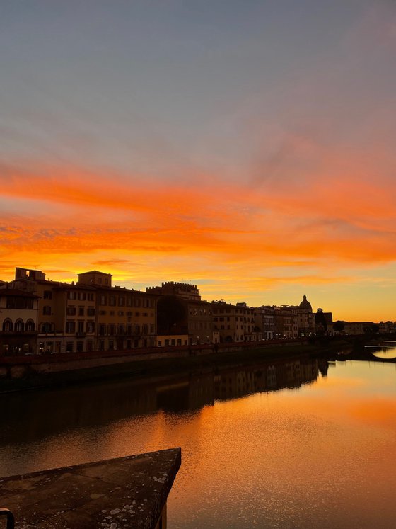 WL#123 Red sunset in Florence II