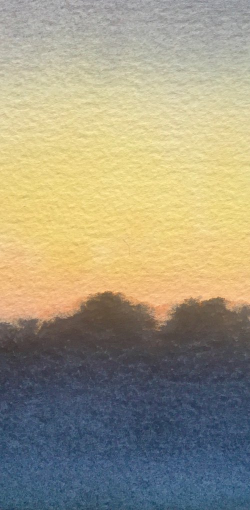 Sunset to dusk on the Autumn Equinox by Samantha Adams