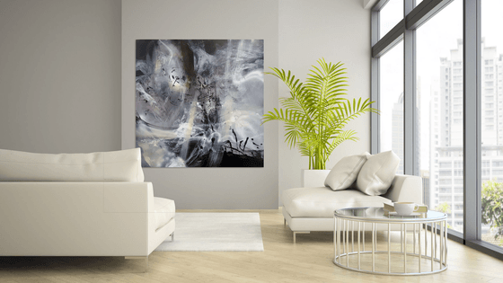 Large XXL Painting 130 Cm Beautiful Divine Light Spiritual Art By O KLOSKA