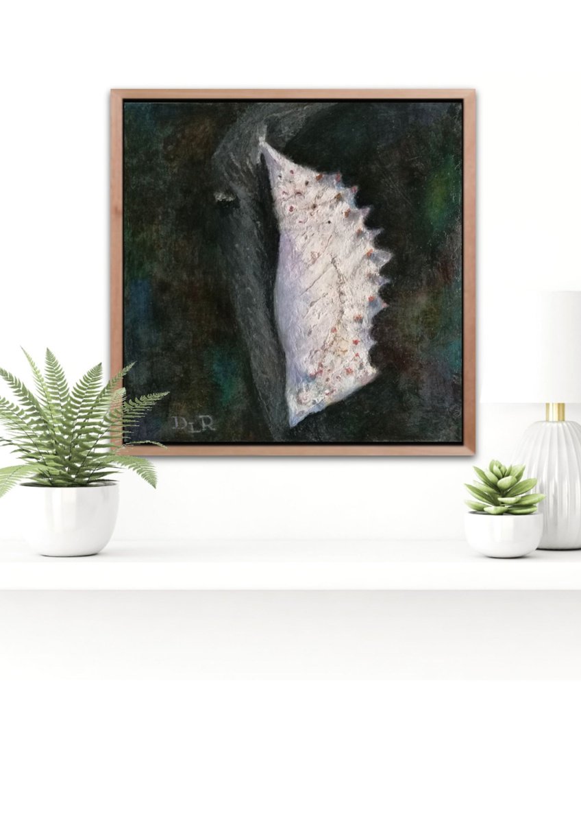 Impressionistic Animal Oil Painting By Daniela Roughsedge, 7 X 7, Chrysalis, Original Artwork
