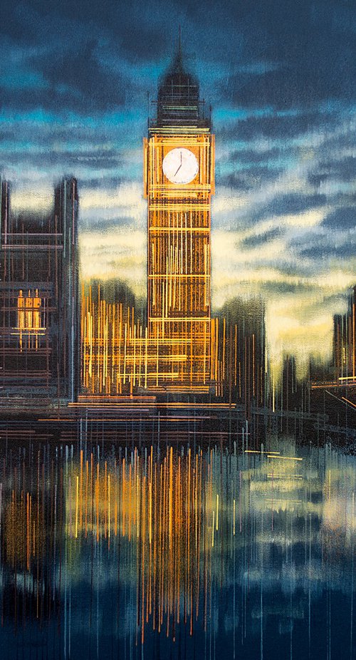 Big Ben As Night Falls by Marc Todd