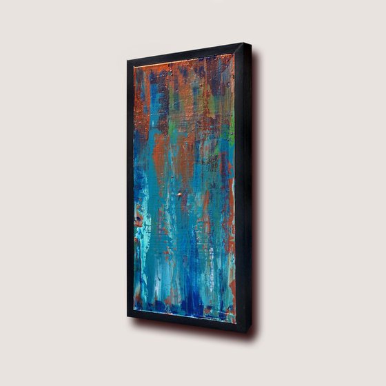 Copper Reflections 2 - abstract painting