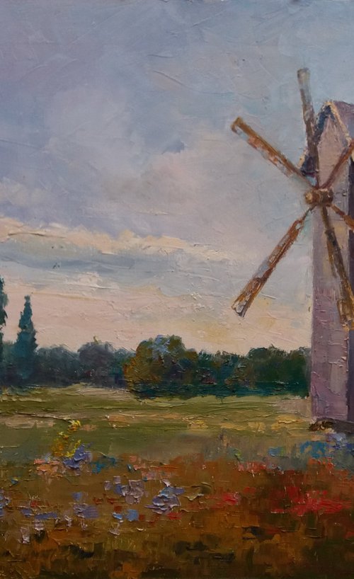 Wooden Mill by Liubov Ponomarova