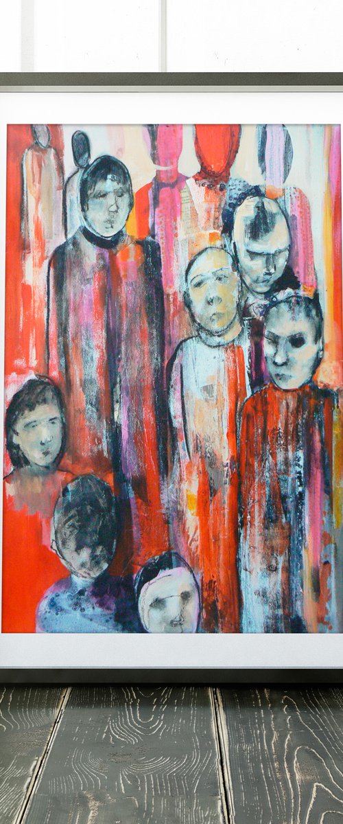 Study of a crowd #17 by Carolynne Coulson