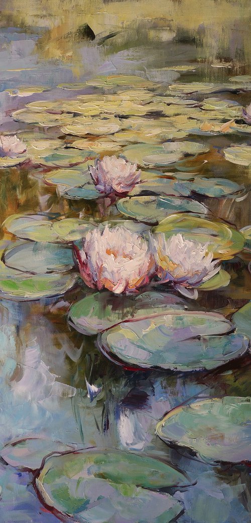 "Pond in Golden Light" by Gennady Vylusk