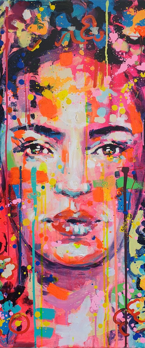 Frida in orange tones by Marta Zawadzka