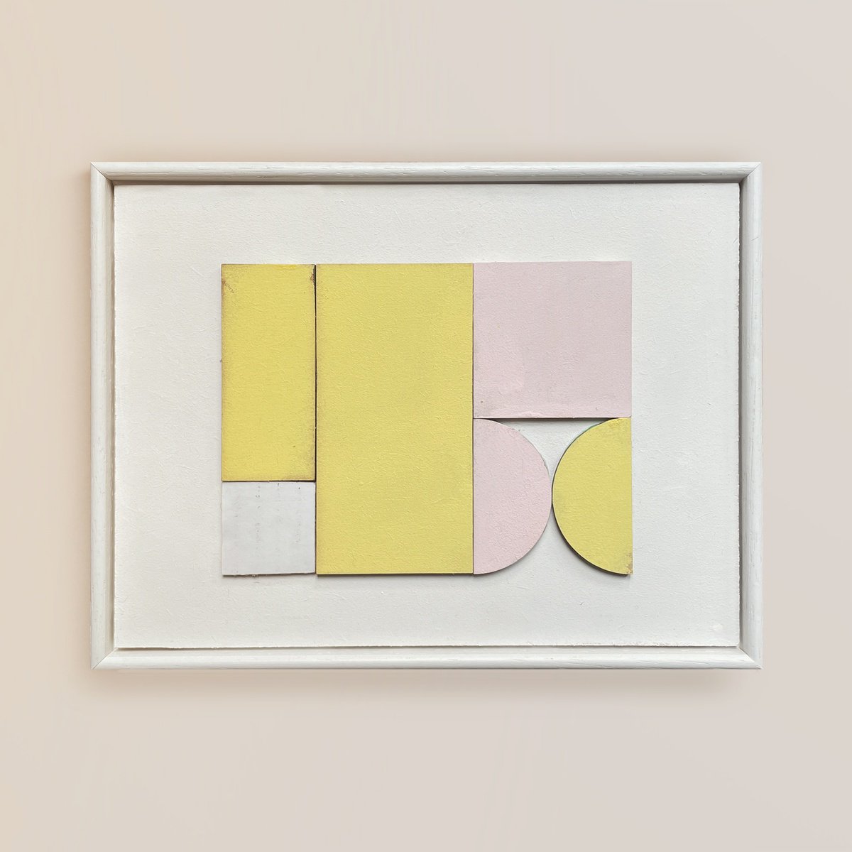 Abstract Relief By Francesca Iannaccone, 8 X 6, Playfield No.16, Original Artwork