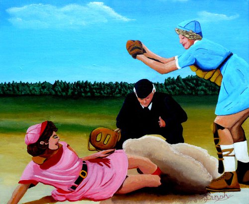 The Umpires Decision by Dunphy Fine Art