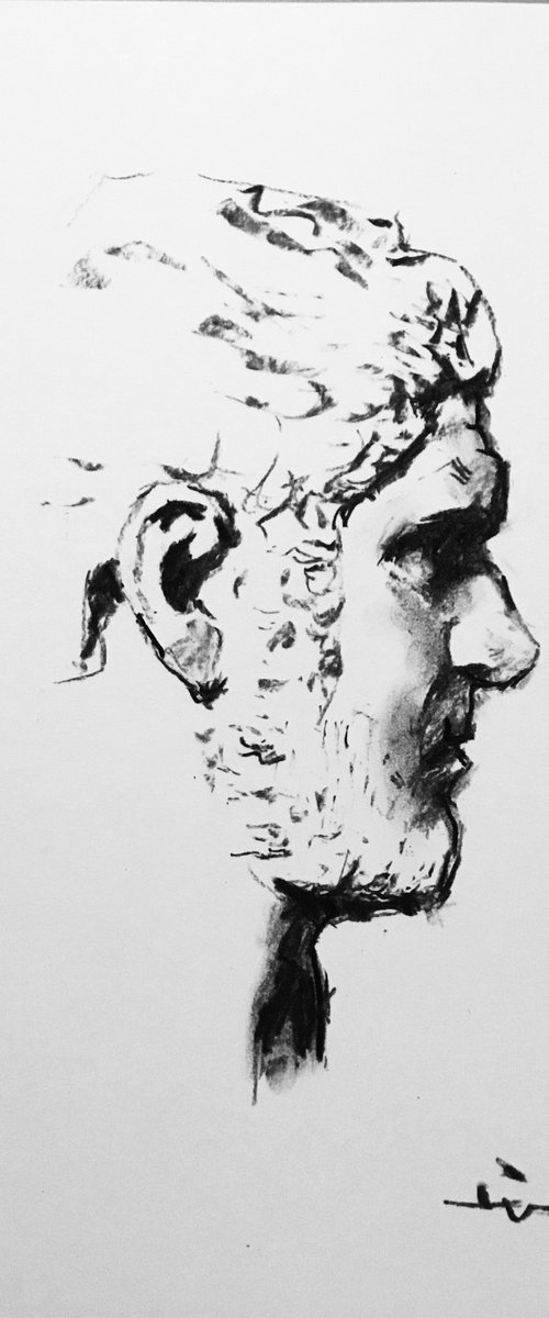 Charcoal Study #1 by Dominique Dève