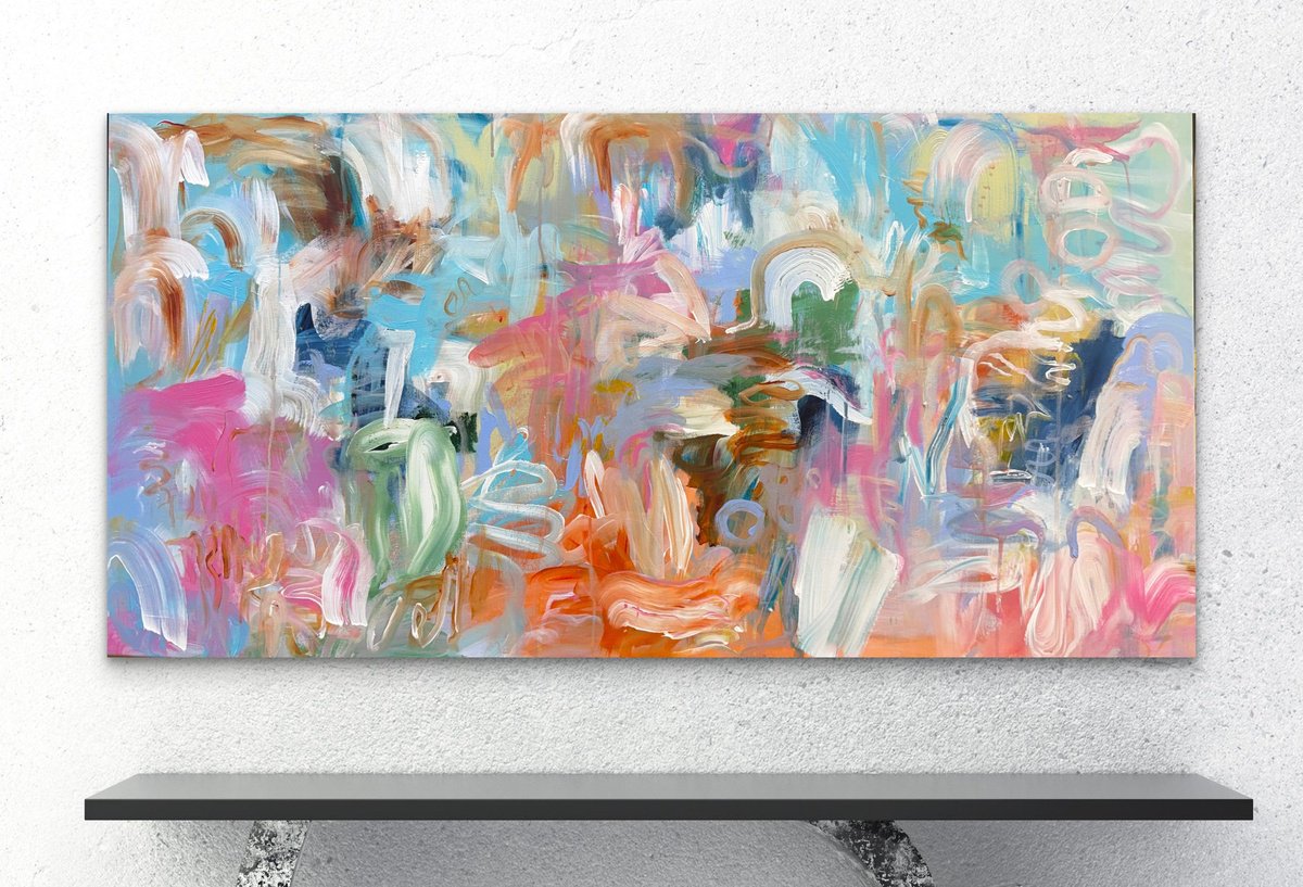 Tidal Garden Of Beings By Theodor Anghel, 48 X 24, Artwork For Sale On Artfinder