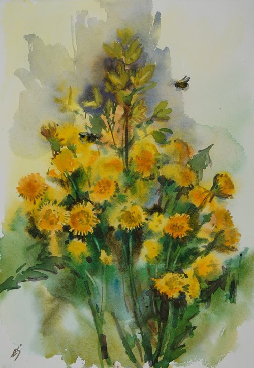 Yellow bouquet by Elena Sanina
