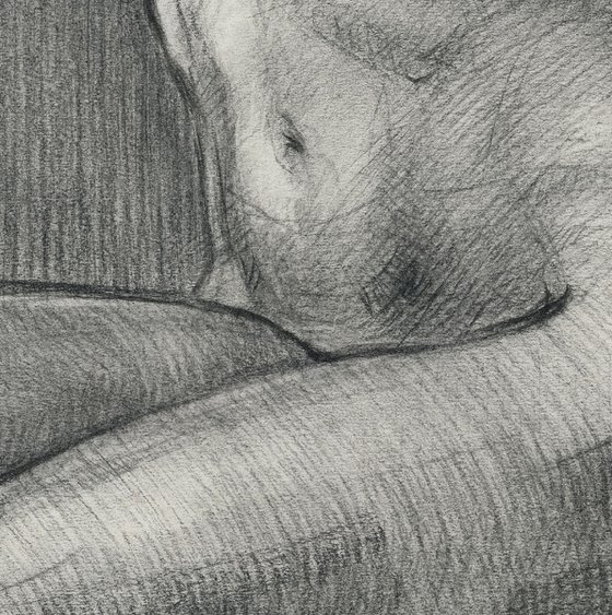 Female nude. Charcoal nude drawing. Woman nude art. Nude charcoal. Life drawing.