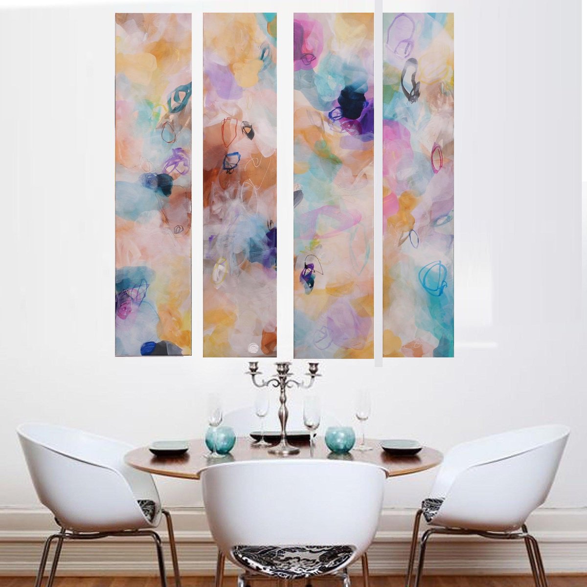 Xl Flowers In The Wind By Susan Wooler, 31 X 39, Artwork For Sale On Artfinder