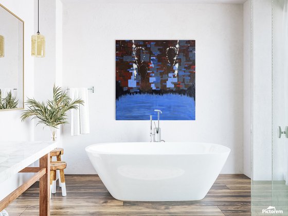 Two Figures Above Water