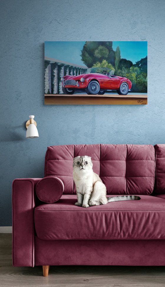 Shelby Cobra AC. Hyperrealism car art