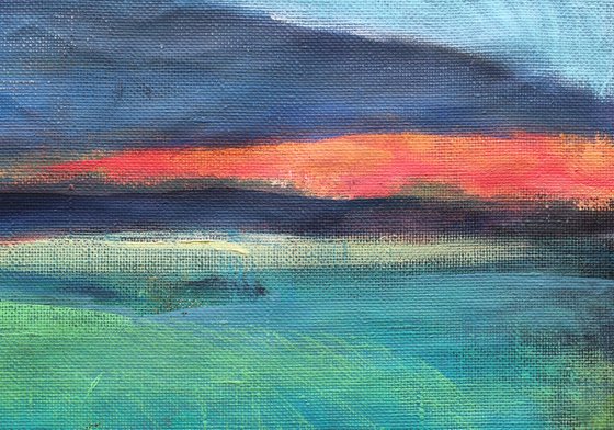 Landscape with Blue Cloud