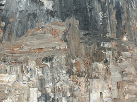 „Where silence dwells“ 50x100x2 cm