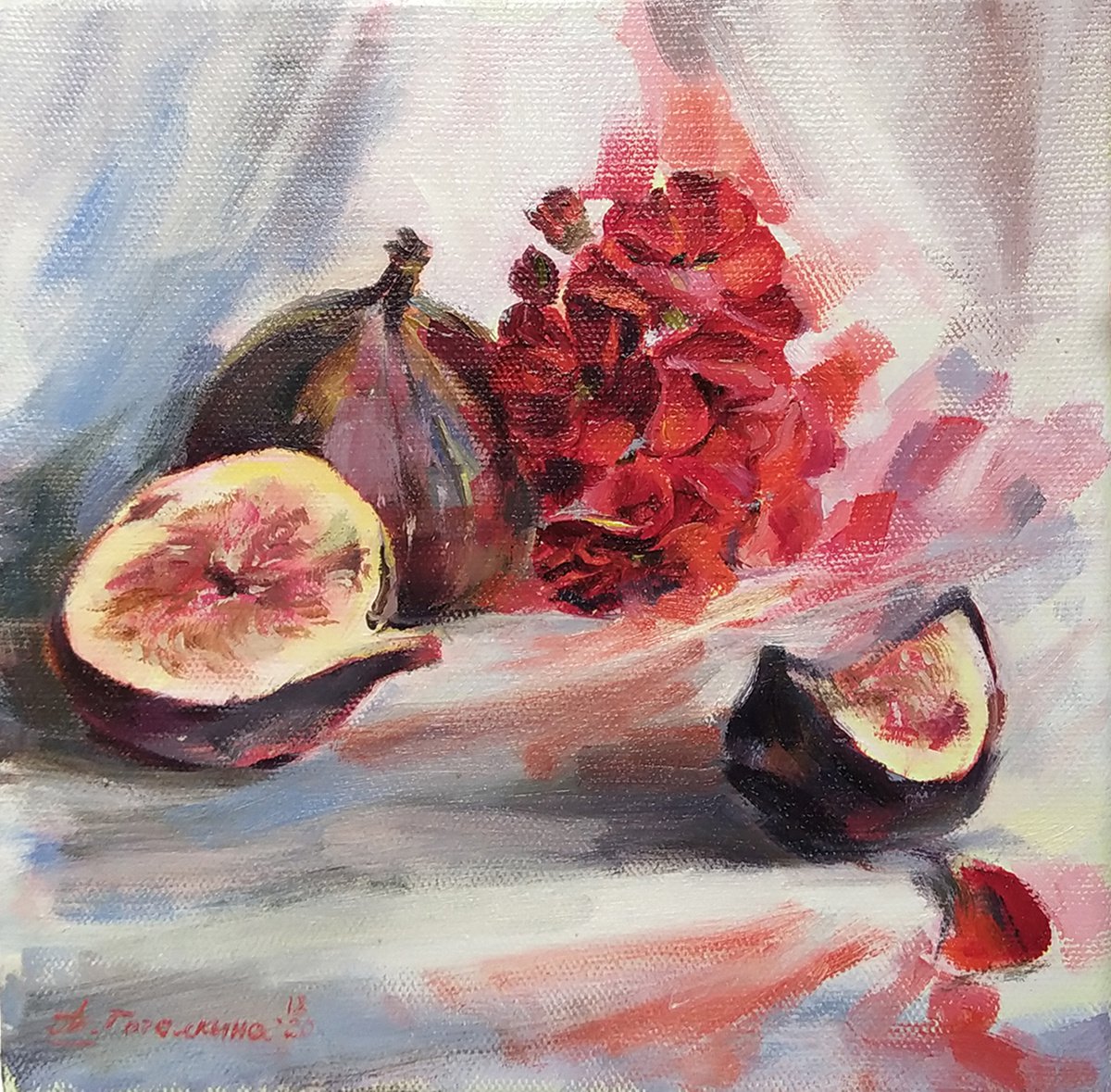 Still life with figs by Tatiana Gogolkina